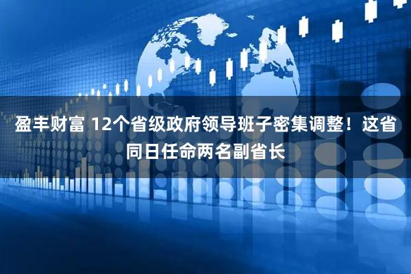 盈丰财富 12个省级政府领导班子密集调整！这省同日任命两名副省长